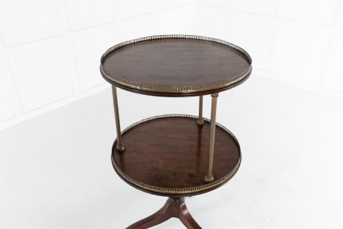 19TH CENTURY ENGLISH TWO TIER DUMB WAITER - ADDITIONAL PHOTO 2