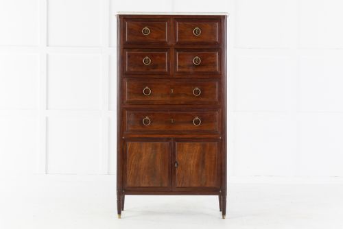 19th century french mahogany cabinet - CATEGORY: ANTIQUE CUPBOARDS - DATED 19TH CENTURY