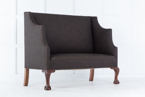 english mahogany ball and claw sofa circa 1910 - CATEGORY: ANTIQUE SOFAS - DATED 1910