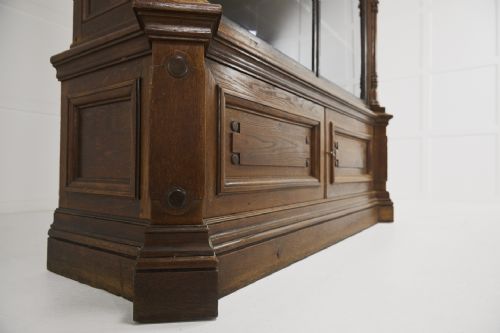 LARGE 19TH CENTURY FRENCH OAK LIBRARY BOOKCASE - ADDITIONAL PHOTO 5