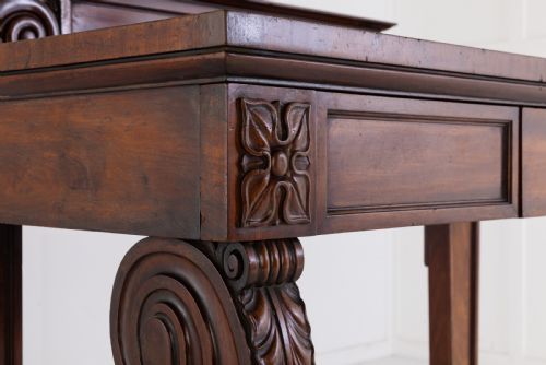 19TH CENTURY MAHOGANY CONSOLESIDE TABLE - ADDITIONAL PHOTO 4