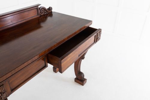 19TH CENTURY MAHOGANY CONSOLESIDE TABLE - ADDITIONAL PHOTO 6
