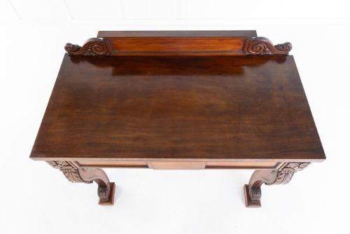 19TH CENTURY MAHOGANY CONSOLESIDE TABLE - ADDITIONAL PHOTO 7