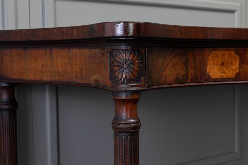 GEORGE III MAHOGANY SERPENTINE SIDESERVING TABLE - ADDITIONAL PHOTO 1