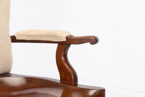 19TH CENTURY ENGLISH MAHOGANY ARMCHAIR - ADDITIONAL PHOTO 2