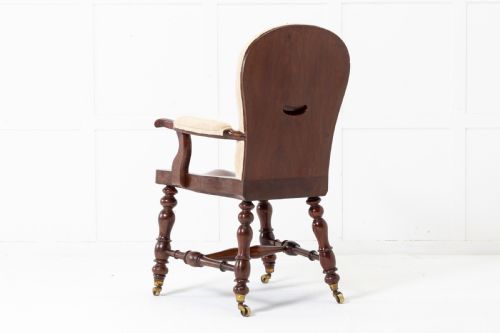 19TH CENTURY ENGLISH MAHOGANY ARMCHAIR - ADDITIONAL PHOTO 6