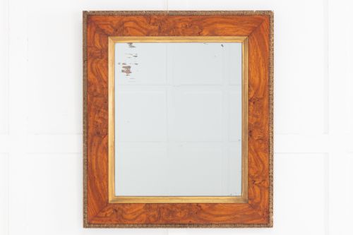 19th century english pollard oak mirror - CATEGORY: ANTIQUE MIRRORS - DATED 19TH CENTURY