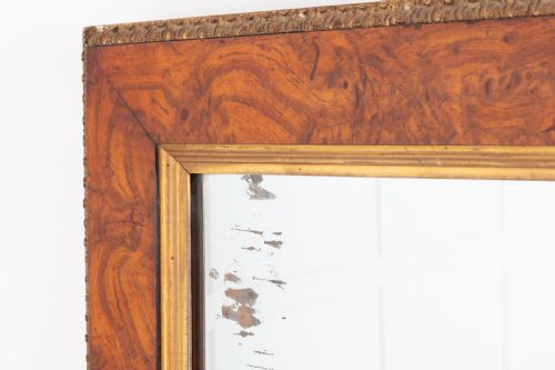19TH CENTURY ENGLISH POLLARD OAK MIRROR - ADDITIONAL PHOTO 1