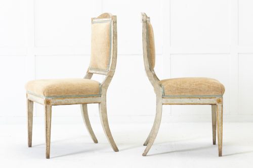 PAIR OF 18TH CENTURY ITALIAN PAINTED SIDE CHAIRS - ADDITIONAL PHOTO 1
