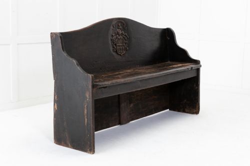 18th century french oak bench - CATEGORY: ANTIQUE FURNITURE - DATED 18TH CENTURY