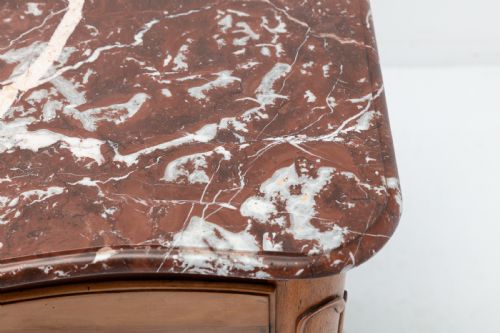 18TH CENTURY FRENCH GUAIAC WOOD AND WALNUT COMMODE - ADDITIONAL PHOTO 5