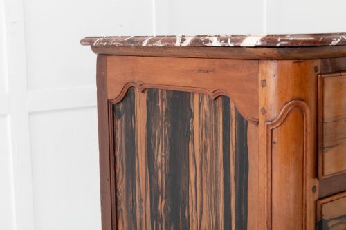 18TH CENTURY FRENCH GUAIAC WOOD AND WALNUT COMMODE - ADDITIONAL PHOTO 8