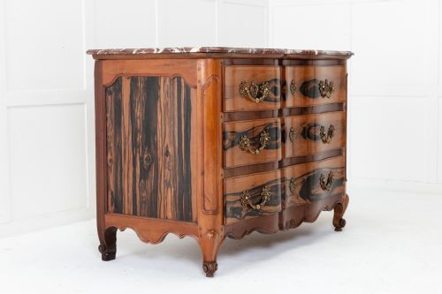 18TH CENTURY FRENCH GUAIAC WOOD AND WALNUT COMMODE - ADDITIONAL PHOTO 9
