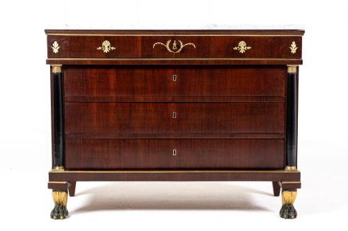 PAIR OF ITALIAN ROSEWOOD INLAID 'EMPIRE' COMMODES C1820 - ADDITIONAL PHOTO 7