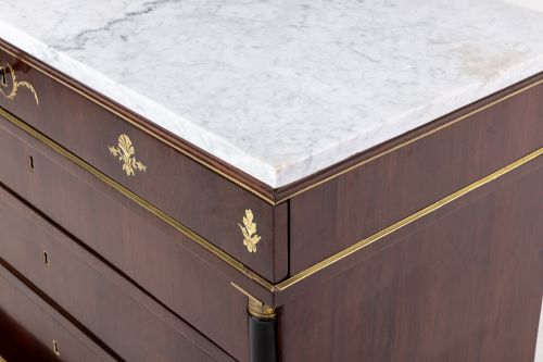 PAIR OF ITALIAN ROSEWOOD INLAID 'EMPIRE' COMMODES C1820 - ADDITIONAL PHOTO 9