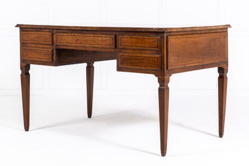 19TH CENTURY ITALIAN INLAID WALNUT WRITING DESK - ADDITIONAL PHOTO 4
