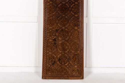 LARGE 19TH CENTURY SYRIAN CARVED HARDWOOD PANEL - ADDITIONAL PHOTO 1