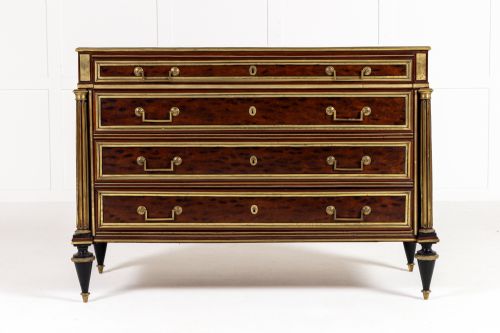 18TH CENTURY LOUIS XVI PERIOD FRENCH MAHOGANY COMMODE - ADDITIONAL PHOTO 4