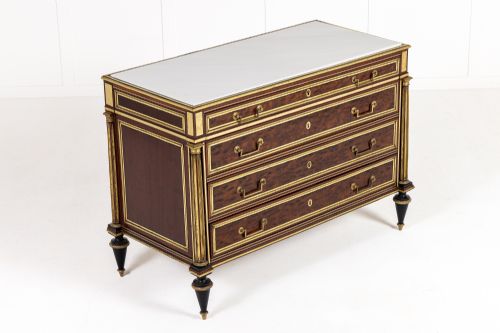 18TH CENTURY LOUIS XVI PERIOD FRENCH MAHOGANY COMMODE - ADDITIONAL PHOTO 9