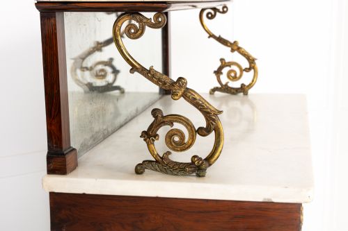 19TH CENTURY REGENCY CHIFFONIER WITH MARBLE TOP - ADDITIONAL PHOTO 7