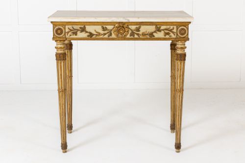 19TH CENTURY ITALIAN GILT CONSOLE TABLE - ADDITIONAL PHOTO 1