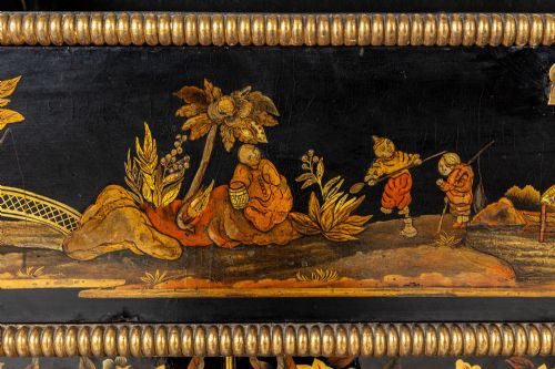 IMPORTANT 19TH CENTURY REGENCY PERIOD JAPANNED SIDE CABINET - ADDITIONAL PHOTO 8