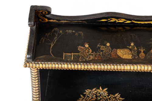 IMPORTANT 19TH CENTURY REGENCY PERIOD JAPANNED SIDE CABINET - ADDITIONAL PHOTO 18