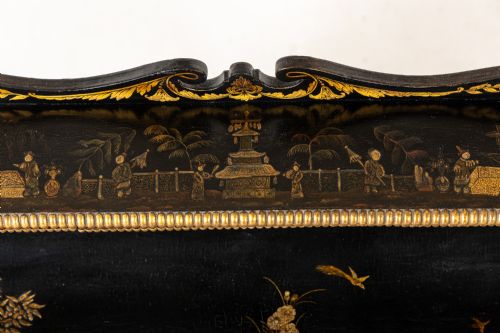 IMPORTANT 19TH CENTURY REGENCY PERIOD JAPANNED SIDE CABINET - ADDITIONAL PHOTO 19