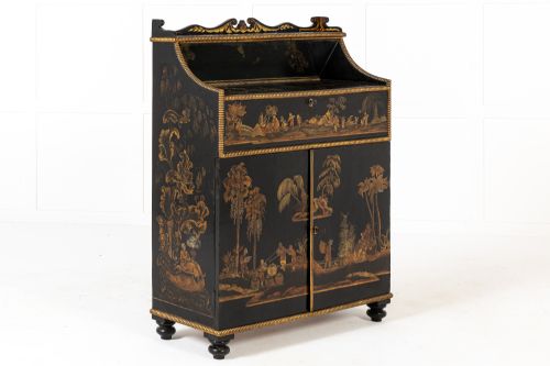 IMPORTANT 19TH CENTURY REGENCY PERIOD JAPANNED SIDE CABINET - ADDITIONAL PHOTO 22