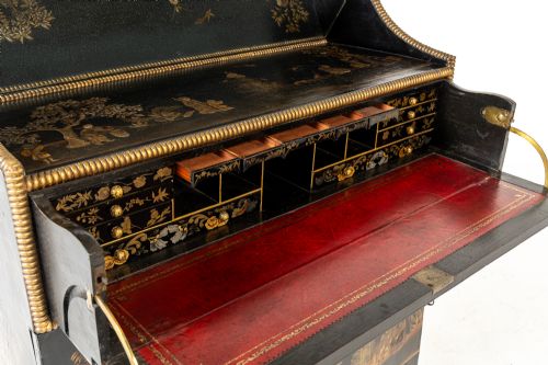 IMPORTANT 19TH CENTURY REGENCY PERIOD JAPANNED SIDE CABINET - ADDITIONAL PHOTO 23