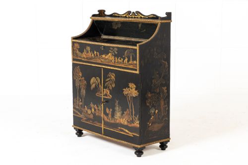 IMPORTANT 19TH CENTURY REGENCY PERIOD JAPANNED SIDE CABINET - ADDITIONAL PHOTO 26