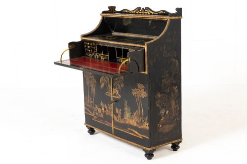 IMPORTANT 19TH CENTURY REGENCY PERIOD JAPANNED SIDE CABINET - ADDITIONAL PHOTO 27