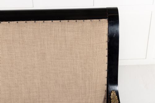 FRENCH EMPIRE STYLE EBONISED SOFA - ADDITIONAL PHOTO 5