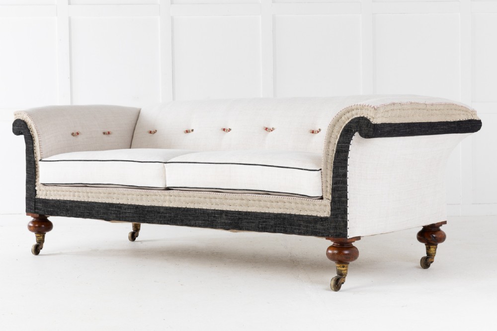 19th Century English Country House Sofa View VII