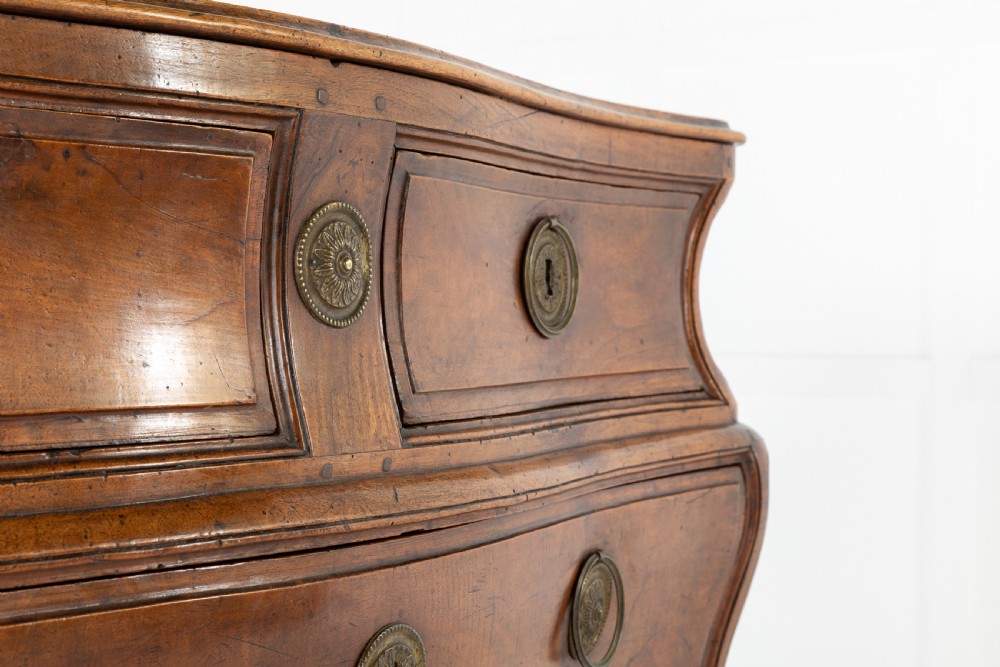 18th Century French Walnut Bombe Commode View VI