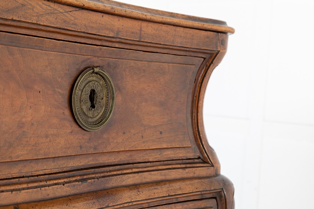 18th Century French Walnut Bombe Commode View VII