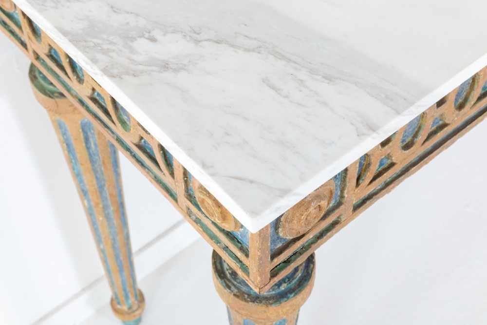 18th Century Console Table with Marble Top View IV