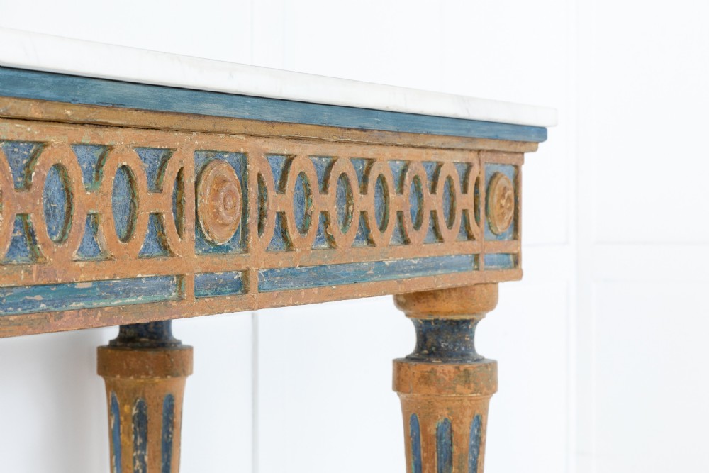 18th Century Console Table with Marble Top View VI