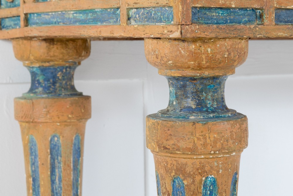 18th Century Console Table with Marble Top View VII