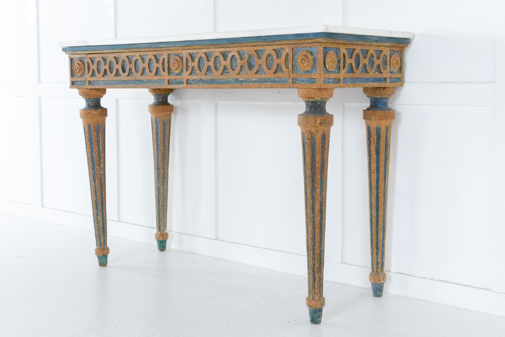 18th Century Console Table with Marble Top View VIII