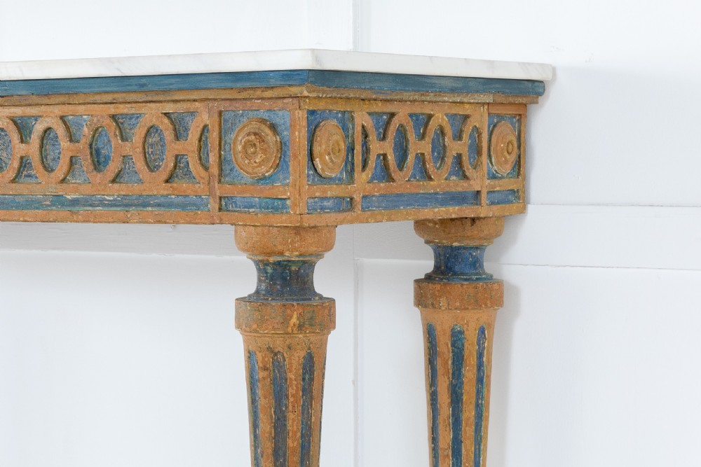 18th Century Console Table with Marble Top View IX
