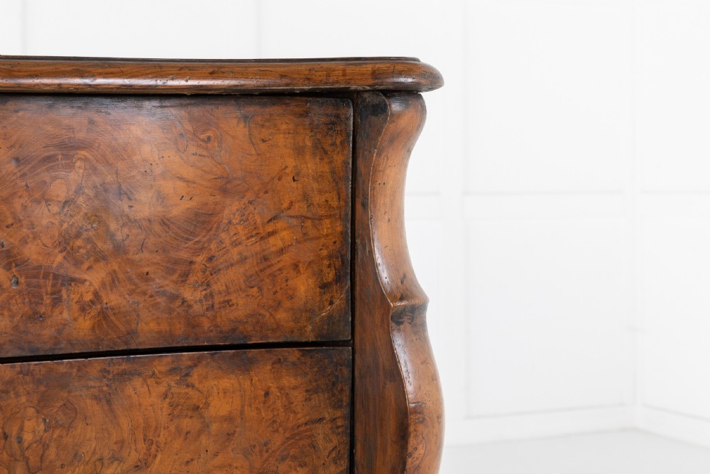 18TH CENTURY BURR ELM FRENCH COMMODE View V