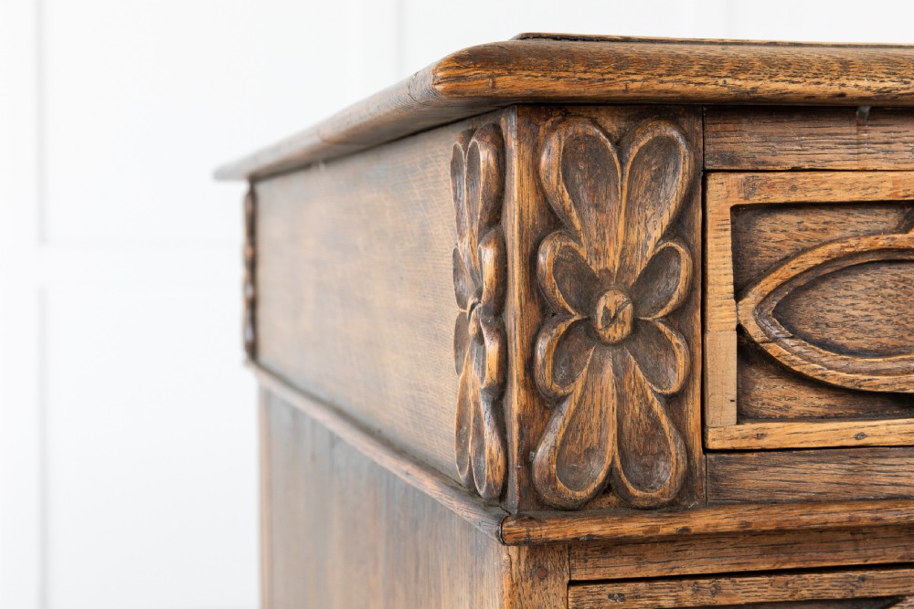 19TH CENTURY ENGLISH GOTHIC OAK DESK View IV