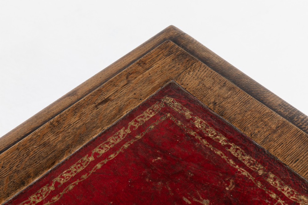 19TH CENTURY ENGLISH GOTHIC OAK DESK View IX