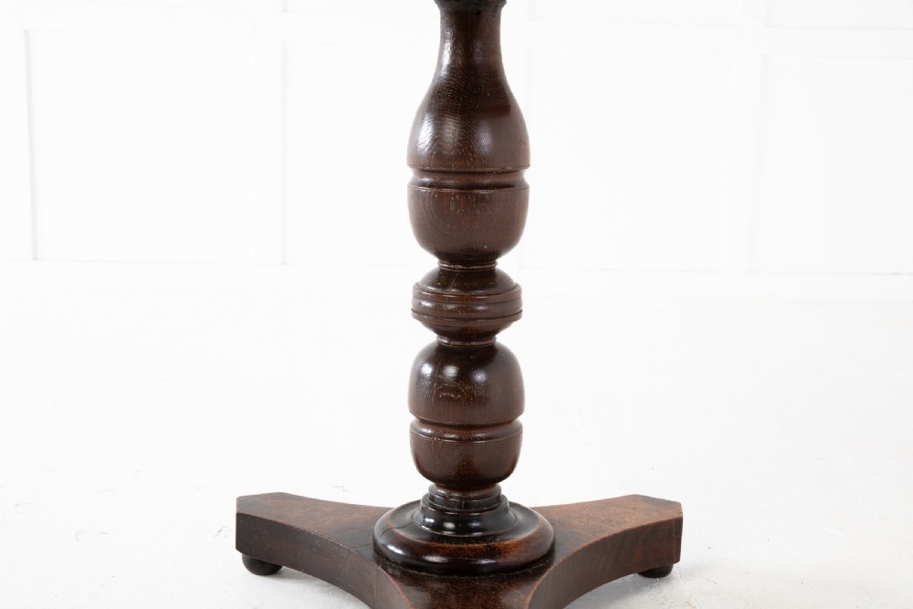 EARLY 19TH CENTURY OAK SPECIMEN MARBLE TOP TABLE View VII
