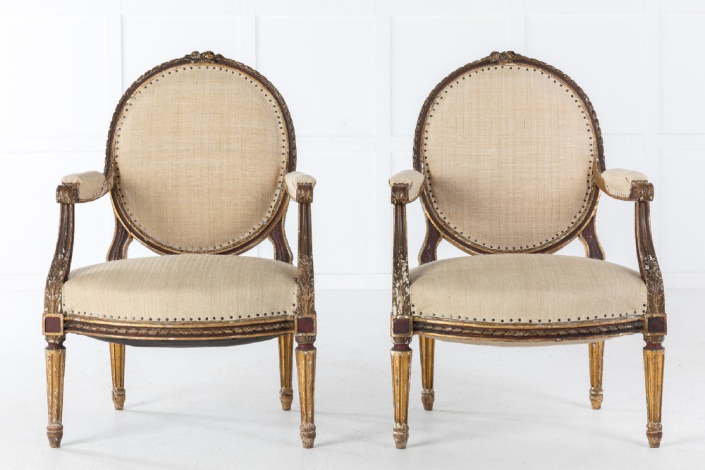 PAIR OF FRENCH ARMCHAIRS View II