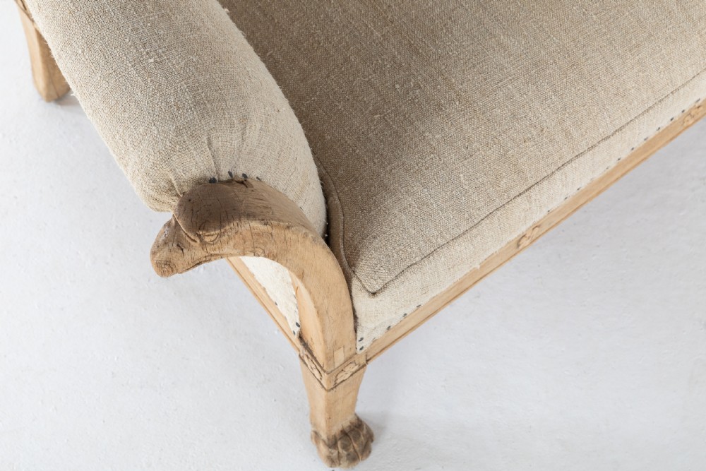 SMALL BLEACHED OAK SOFA View II