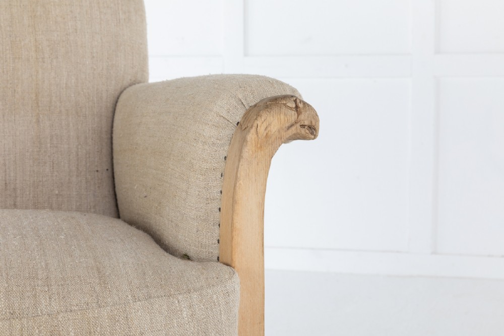 SMALL BLEACHED OAK SOFA View III