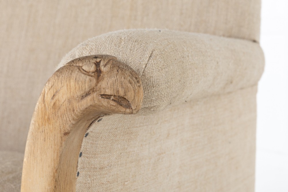 SMALL BLEACHED OAK SOFA View V