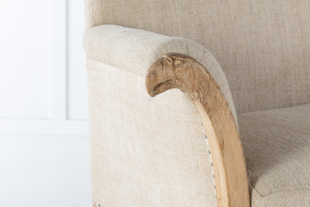 SMALL BLEACHED OAK SOFA View VI